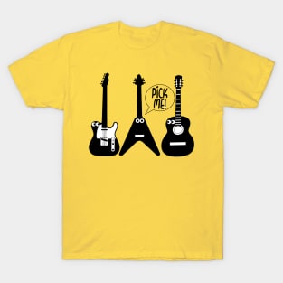 Pick Me Funny Guitar T-Shirt